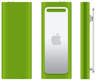 Apple iPod Shuffle 3rd Generation 2GB Green