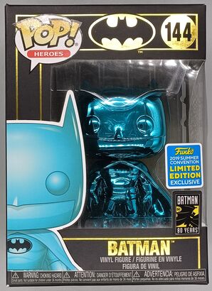 #144 Batman (Teal) - Chrome - DC - 2019 Con - BOX DAMAGE