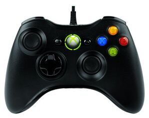 Official Xbox 360 Wired Black Controller