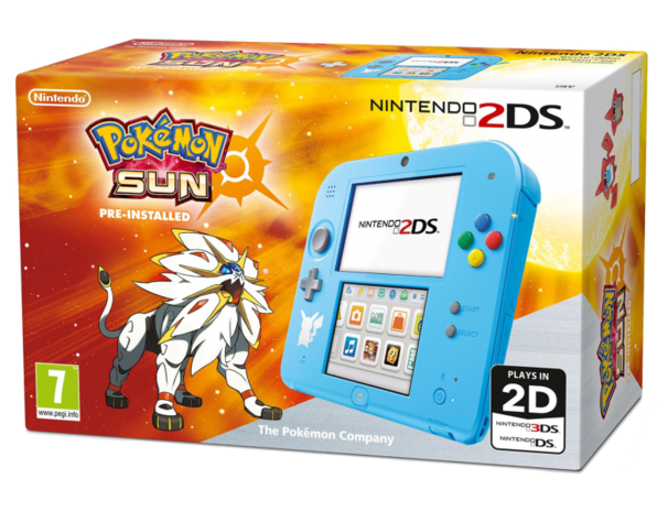 Nintendo 2DS Turquoise with Pokemon Sun