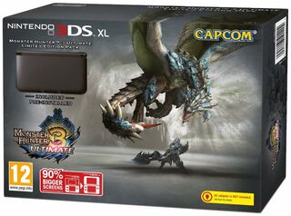 Nintendo 3DS XL Console - Black Monster Hunter Edition