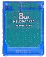 Official Sony PS2 Memory Card 8mb - Clear Blue