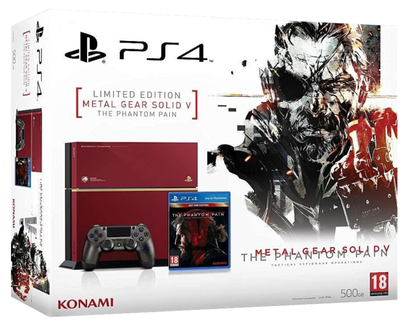 Sony PlayStation 4 Limited Ed - RED Metal Gear Solid Console