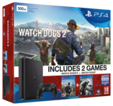 Sony Playstation 4 Slim Console - 500GB Watch Dogs 2 Bundle