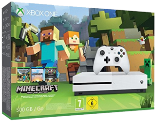 Xbox One S White Console Minecraft Complete Bundle 500GB