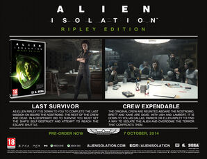 Alien Isolation Ripley Edition