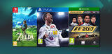 Get up to £40 Trade or £36 in CASH for FIFA 18, Forza 7, Mario Kart and others on PlayStation 4, Xbox One and Switch.