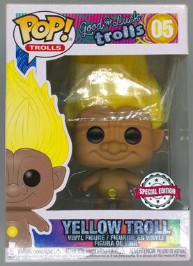 #05 Yellow Troll - Trolls - Special Edition - BOX DAMAGE