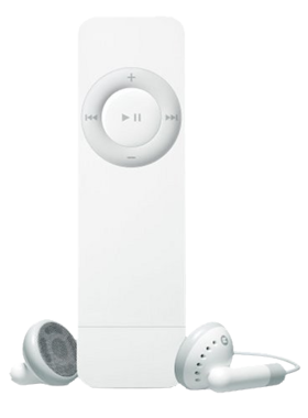 Apple iPod Shuffle 1st Generation 512MB Silver/White