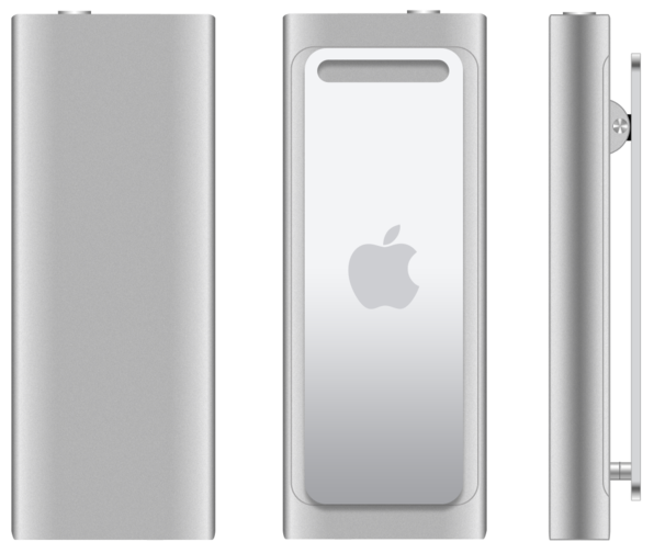 Apple iPod Shuffle 3rd Generation 4GB Chrome