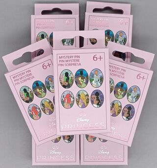 Disney Princess by Loungefly Enamel Pins Blind Box Back hold
