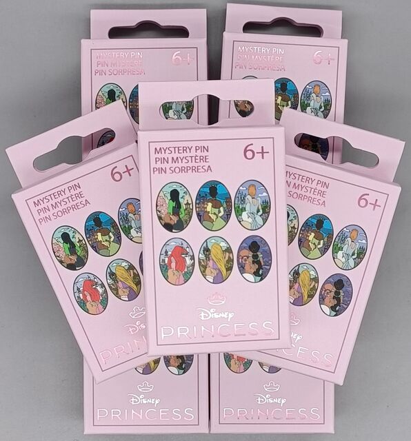 Disney Princess by Loungefly Enamel Pins Blind Box Back hold
