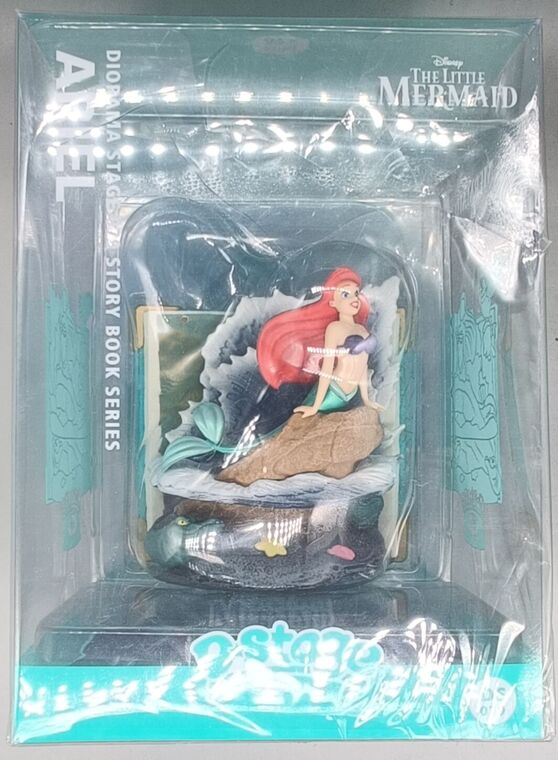 Disney Diorama Stage-079-Story Book Series-Ariel BOX DAMAGE