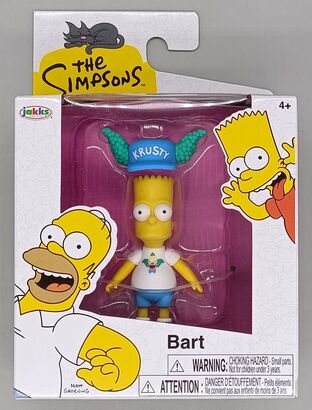 The Simpsons Mini Figure Wave 3 - Bart w/Krusty Hat - 7cm -