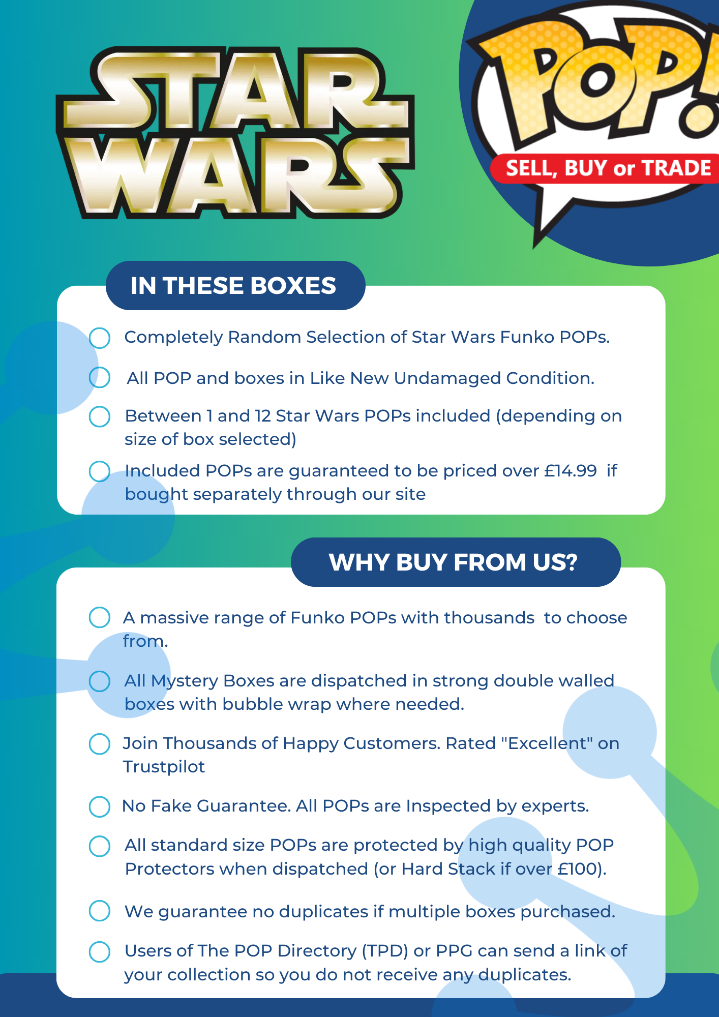 Star Wars 12 POP Mystery Box