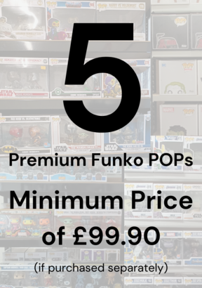 Premium Funko Pop Mystery Box (5 POPs) over £19 inc Oversize