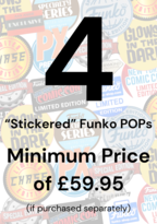 Funko POP Mystery Box (Stickered) - 4 Stickered POPs