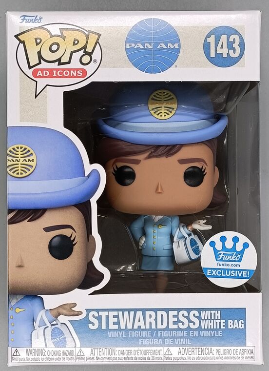 #143 Stewardess (with White Bag) Ad Icons Pan Am