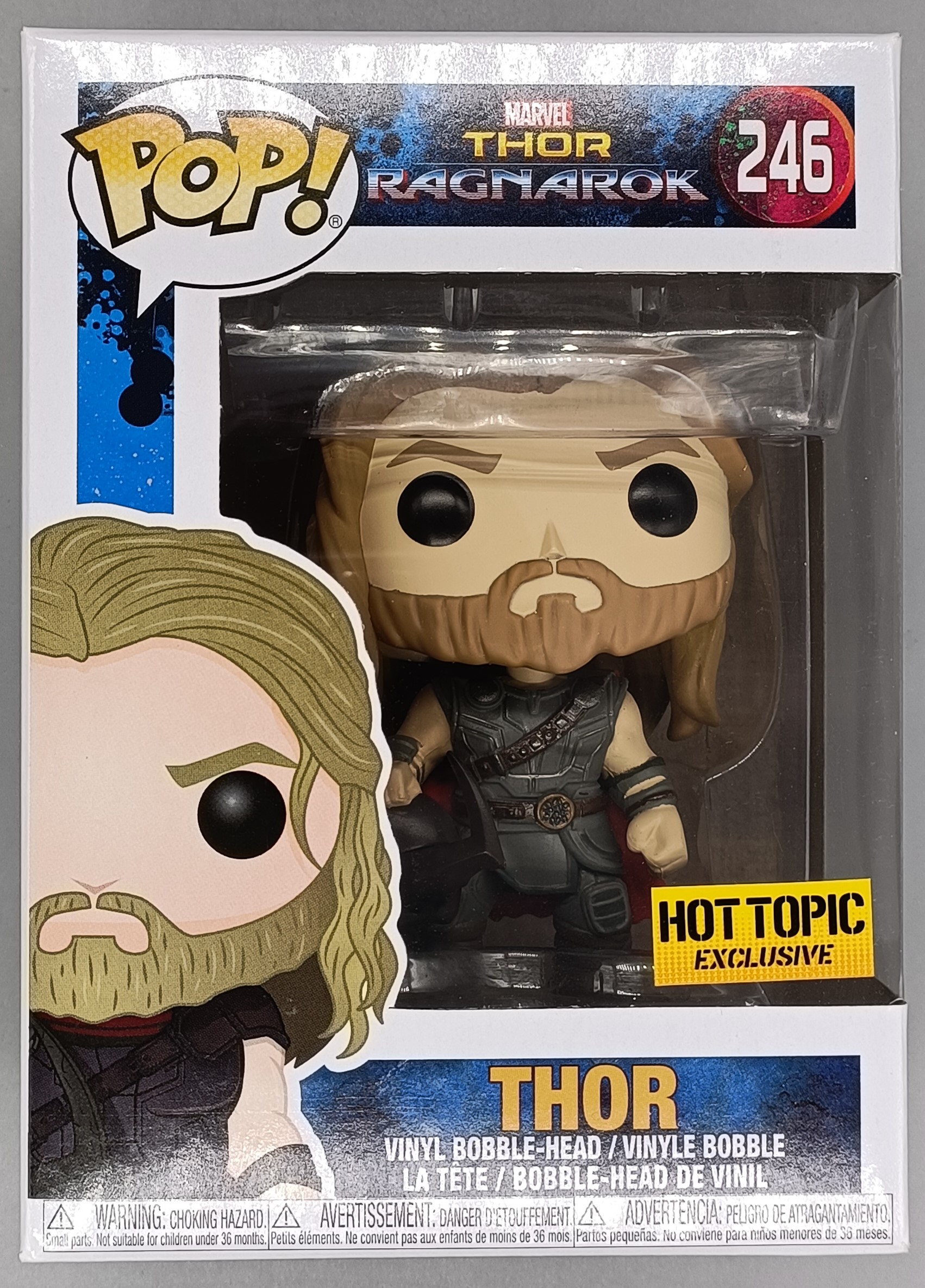 Funko POP! Thor Ragnarok - Thor (Hot Topic)(Damaged Box) #246