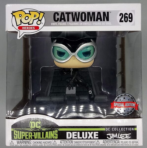 #269 Catwoman - Deluxe Jim Lee - DC Super-Villain BOX DAMAGE