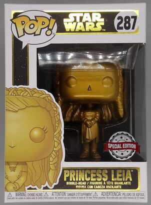 #287 Princess Leia (Ewok Village, Gold) Star Wars - DAMAGED