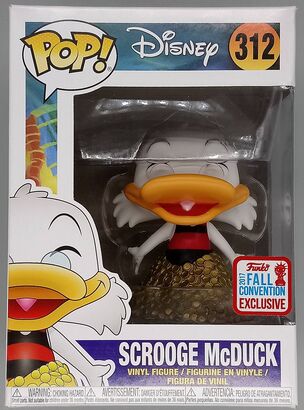 #312 Scrooge McDuck (Swimming in Gold) - Disney Duck DAMAGED