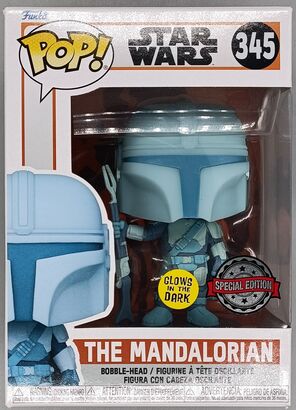 #345 The Mandalorian (Beskar Armor, Holographic) Glow