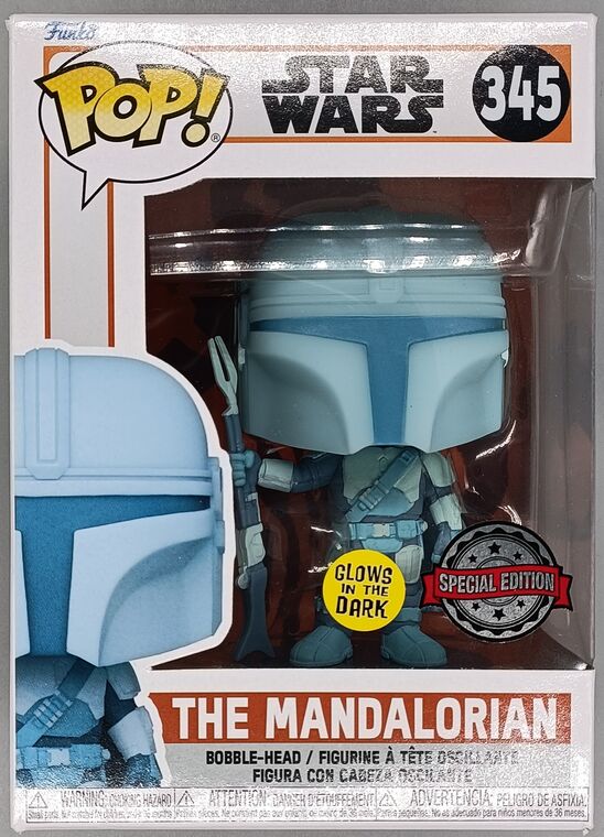 #345 The Mandalorian (Beskar Armor, Holographic) Glow