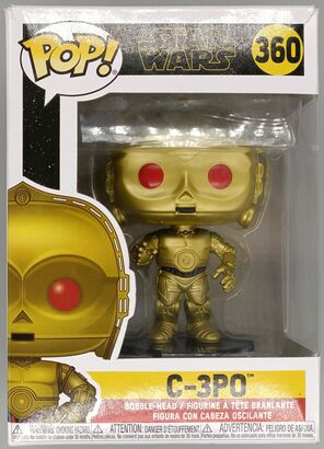 #360 C-3PO (Red Eyes) - Metallic - Star Wars BOX DAMAGE