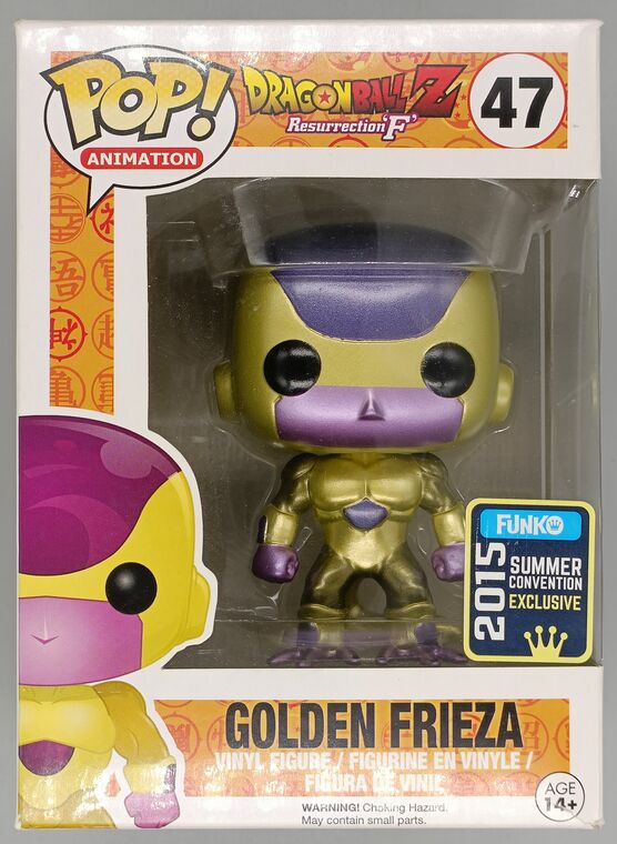 #47 Golden Frieza (Black Eyes) Metallic Dragon Ball  DAMAGE