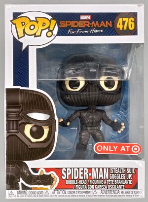 #476 Spider-Man (Stealth Suit, Goggles Up) Marvel FarDAMAGED