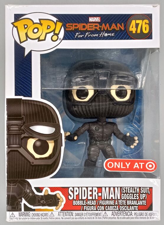 #476 Spider-Man (Stealth Suit, Goggles Up) Marvel FarDAMAGED