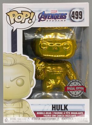 #499 Hulk (w Gauntlet Yellow) Chrome Marvel Avengers DAMAGED