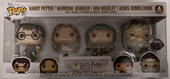 [4 Pack] Harry Potter, Hermione, Ron, Dumbledore (Holiday)