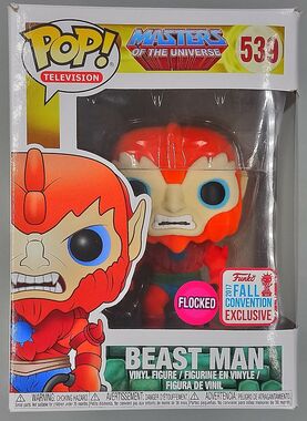 #539 Beast Man - Flocked - Masters Of The Univers BOX DAMAGE