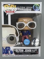 #63 Elton John (Red- White & Blue) - Glitter - Rocks DAMAGE