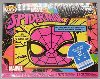 #652 Spider-Man (Blacklight) - Marvel with T-Shirt (Medium)