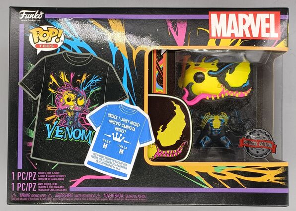 #869 Eddie Brock (Venom Blacklight) Marvel T-Shirt (Medium)