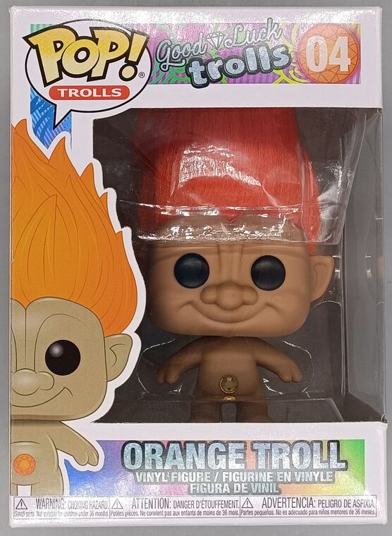 #04 Orange Troll - Trolls - BOX DAMAGE