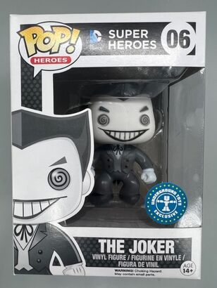 #06 The Joker - B&W - DC Super Heroes - BOX DAMAGE
