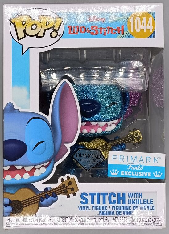 #1044 Stitch (with Ukulele) - Diamond - Disney Lilo  DAMAGED