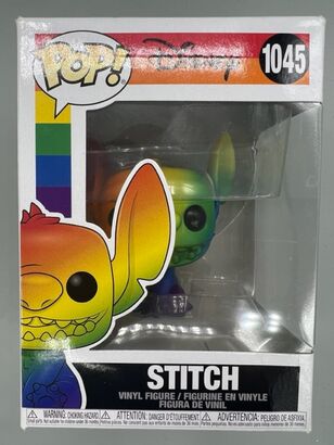 #1045 Stitch (Seated Smiling Pride) Disney Lilo & St DAMAGED