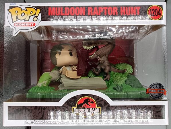 #1204 Muldoon Raptor Hunt Movie Moment - Jurassic Park