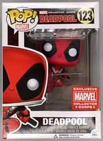#123 Deadpool (Leaping) - Marvel Collector Corps BOX DAMAGE