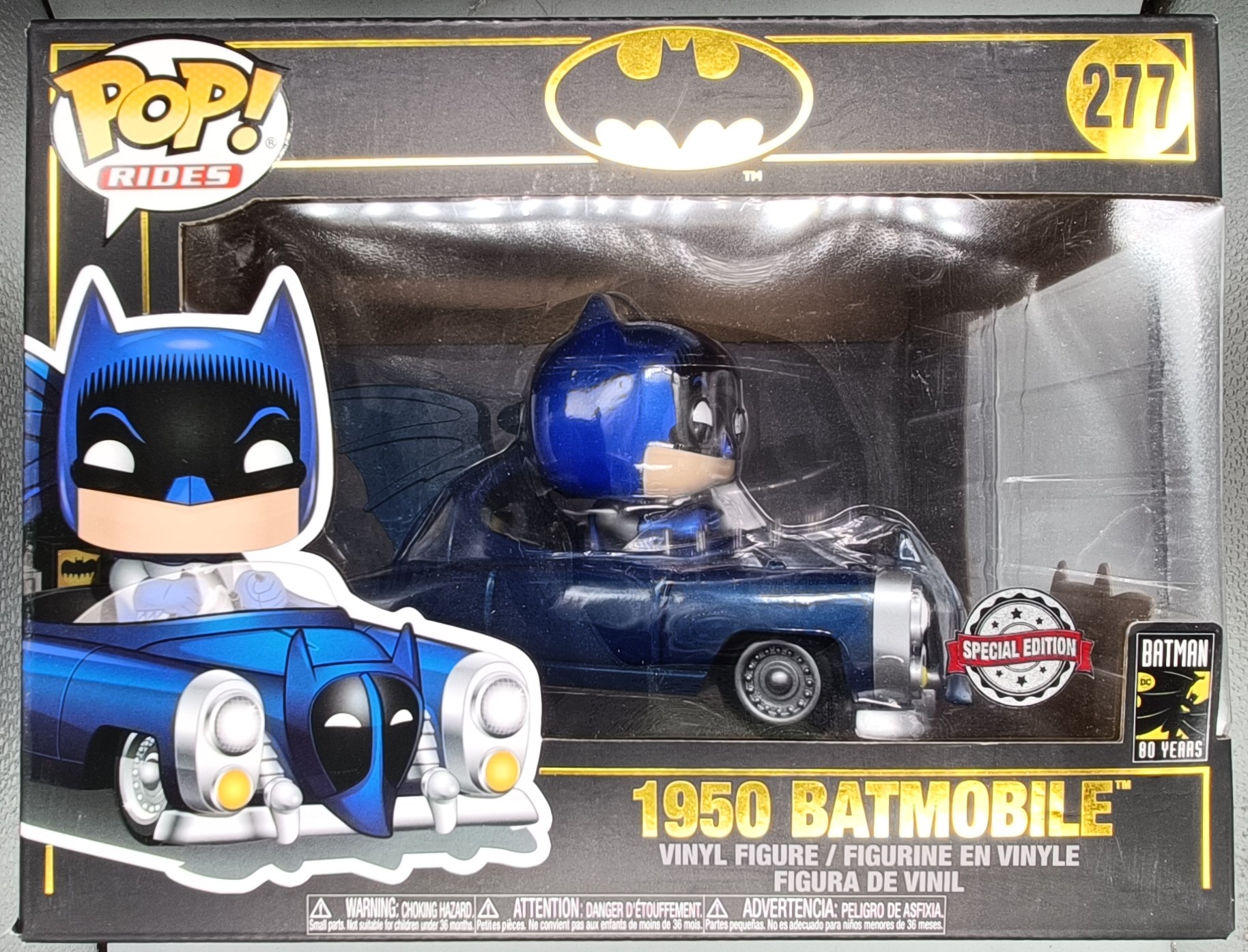 277 1950 Batmobile (Blue) - Metallic - Rides DC Batman 80th 
