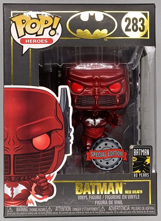 #283 Batman (Red Death) - Metallic - DC - BOX DAMAGE