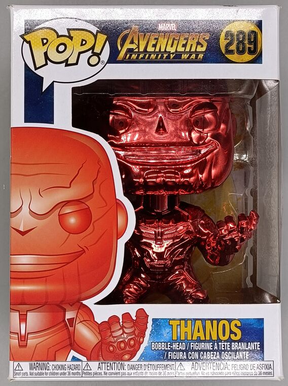 #289 Thanos (Red) Chrome Marvel Avengers Infinity War DAMAGE