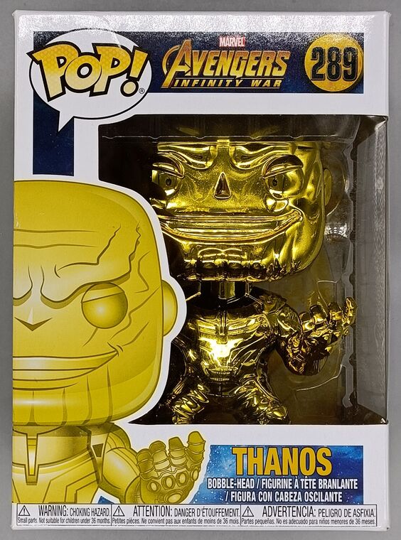 #289 Thanos (Yellow) Chrome Marvel Avengers Infinity DAMAGE