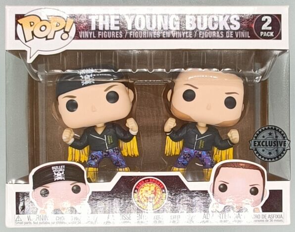 [2 Pack] The Young Bucks (Purple/Gold) - Wrestling Bullet Cl