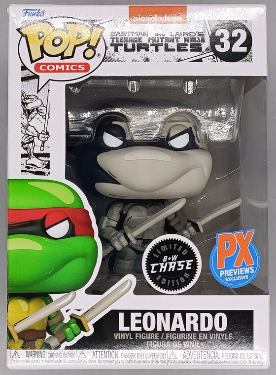#32 Leonardo B&W Chase TMNT Teenage Mutant Ninja Turtles